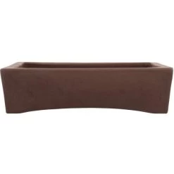 Bonsaischale 40.5x33x11cm Braun Rechteckig Unglasiert